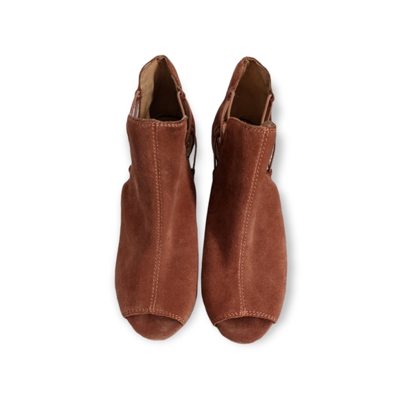 Lucky Brand Suede Wedge Ankle Boot - Picture 3 of 4